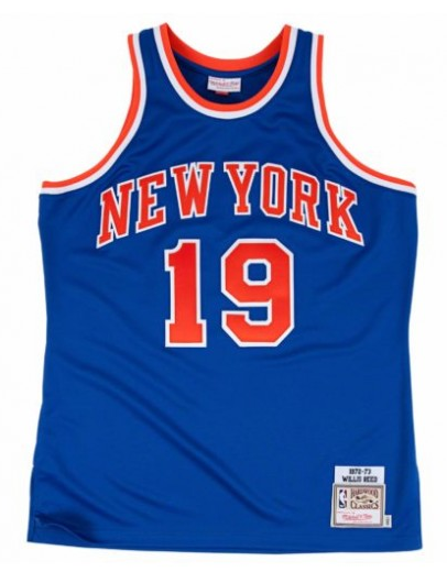 Personalized Men’s New Yok Knicks #19 Willis Reed 1972-73 Blue Throwback Stitched Jersey