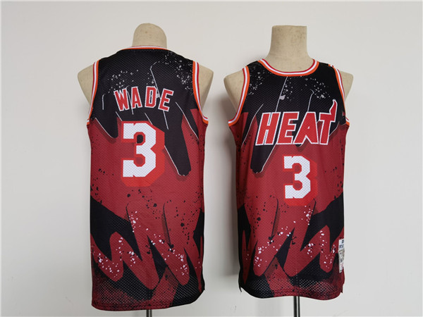 Personalized Men’s Miami Heat #3 Dwyane Wade Throwback Basketball Jersey