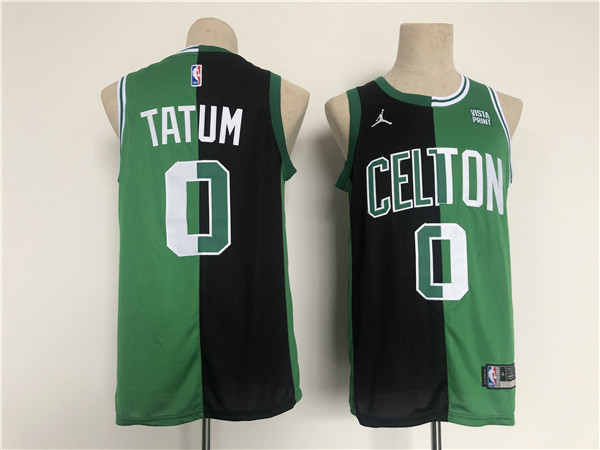 Personalized Men’s Boston Celtics #0 Jayson Tatum 2022 Green Black Stitched Jersey