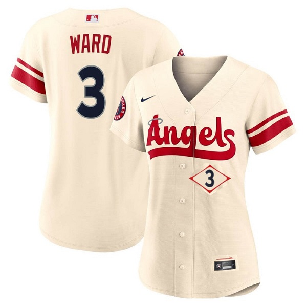 Personalized Women’s Los Angeles Angels #3 Taylor Ward 2022 Cream City Connect Stitched Baseball Jersey(Run Small)