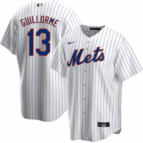 Personalized Men’s New York Mets #13 Luis Guillorme White Cool Base Stitched Baseball Jersey