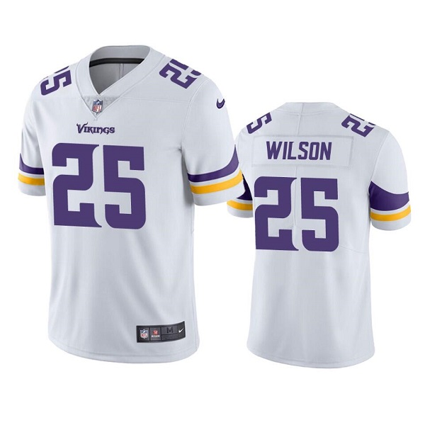 Personalized Men’s Minnesota Vikings #25 Albert Wilson White Untouchable Stitched Jersey