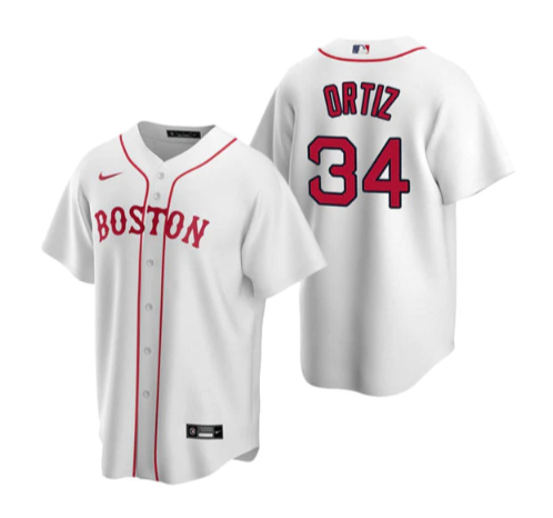 Personalized Men’s Boston Red Sox #34 David Ortiz White Cool Base Stitched Jersey