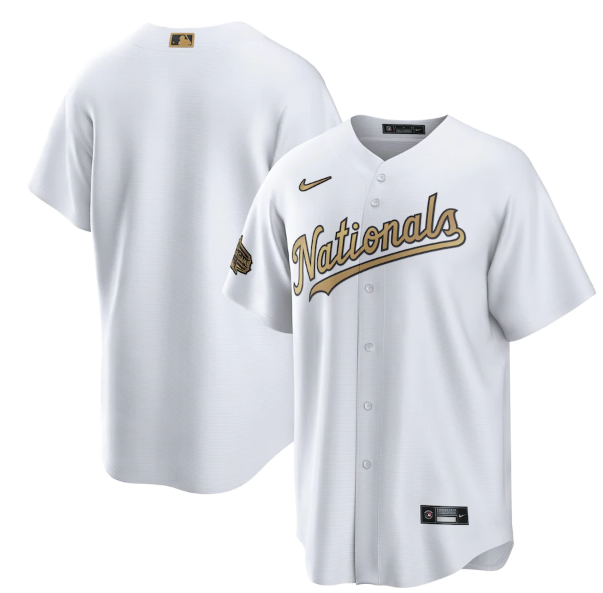 Personalized Men’s Washington Nationals Blank 2022 All-Star White Cool Base Stitched Baseball Jersey
