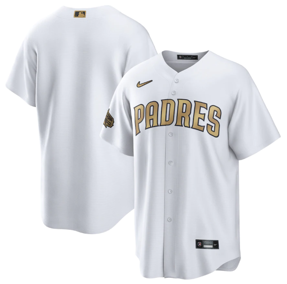 Personalized Men’s San Diego Padres Blank 2022 All-Star White Cool Base Stitched Baseball Jersey