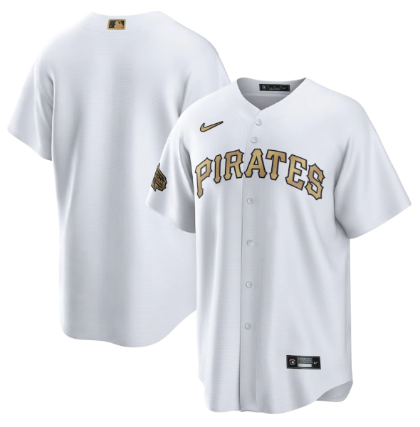 Personalized Men’s Pittsburgh Pirates Blank 2022 All-Star White Cool Base Stitched Baseball Jersey
