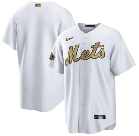 Personalized Men’s New York Mets Blank 2022 All-Star White Cool Base Stitched Baseball Jersey