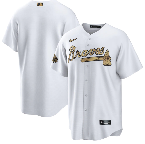 Personalized Men’s Atlanta Braves Blank 2022 All-Star Cool Base White Stitched Baseball Jersey