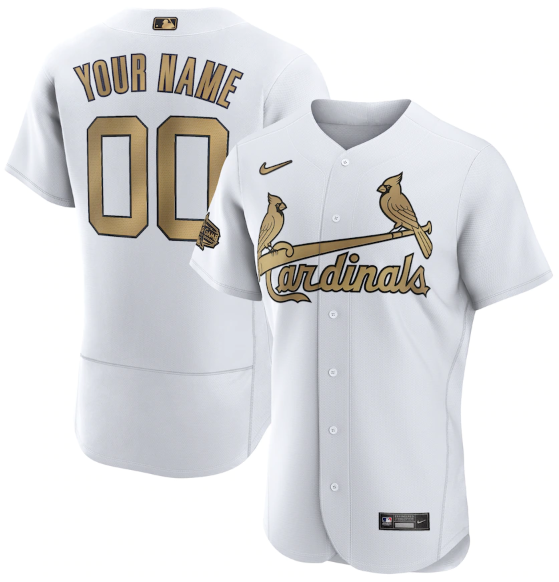 Personalized Men’s St. Louis Cardinals Active Player 2022 All-Star White Flex Base Stitched MLB Jersey