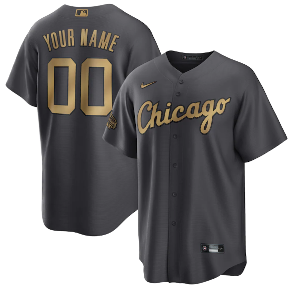 Personalized Men’s Chicago White Sox Active Player 2022 All-Star Charcoal Cool Base Stitched Baseball Jersey