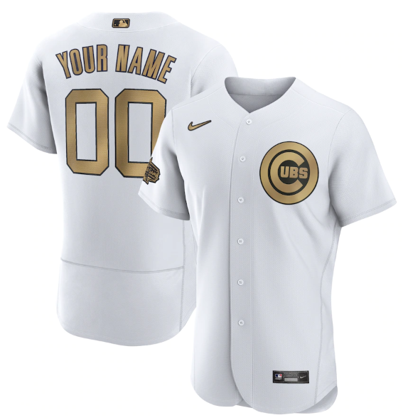 Personalized Men’s Chicago Cubs Active Player 2022 All-Star White Flex Base Stitched MLB Jersey