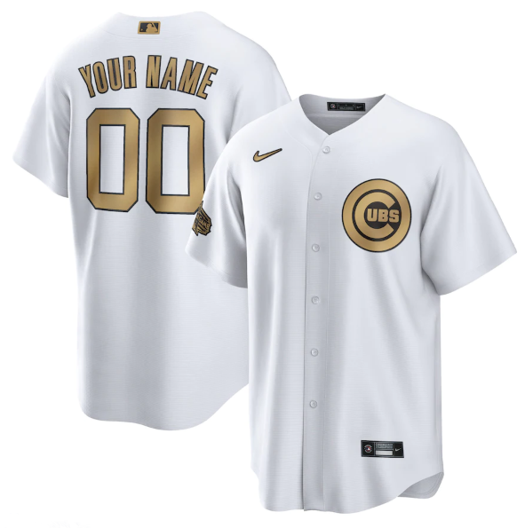 Personalized Men’s Chicago Cubs Active Player 2022 All-Star White Cool Base Stitched Baseball Jersey