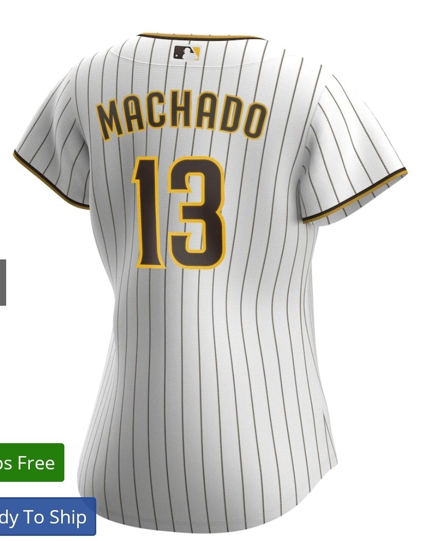 Personalized Women San Diego Padres #13 Manny Machado Jersey