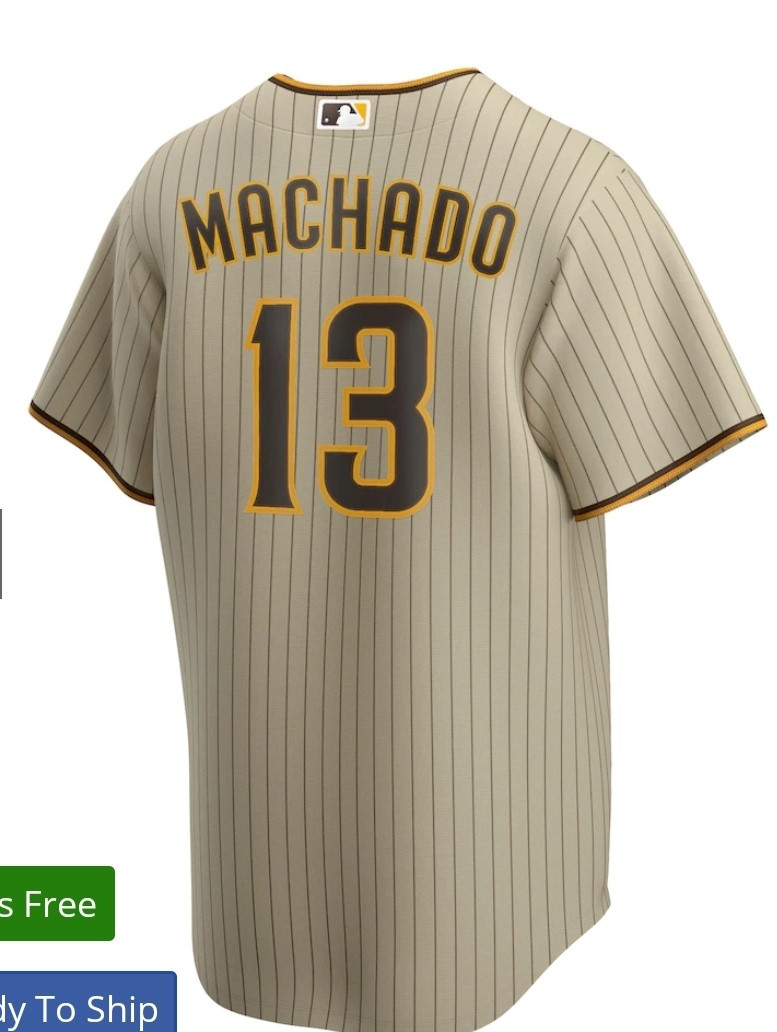 Personalized San Diego Padres #13 Manny Machado Men’s Jersey