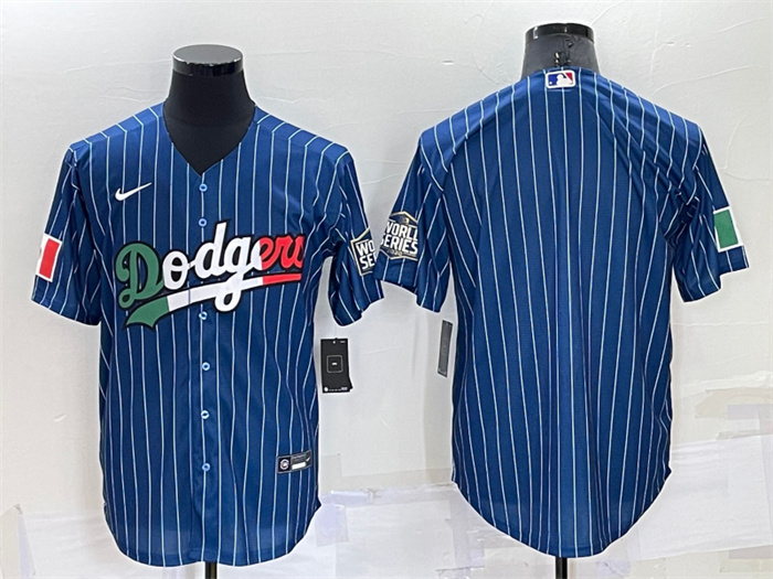 Personalized Men’s Los Angeles Dodgers Blank Royal Mexico Cool Base Stitched Baseball Jersey