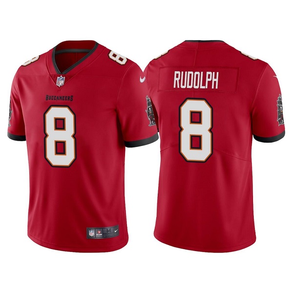 Personalized Men’s Tampa Bay Buccaneers #8 Kyle Rudolph Red Untouchable Limited Stitched Jersey