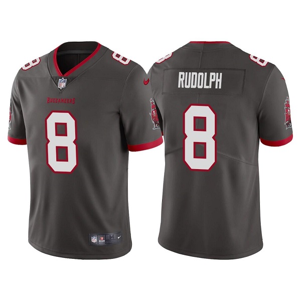 Personalized Men’s Tampa Bay Buccaneers #8 Kyle Rudolph Grey Untouchable Limited Stitched Jersey