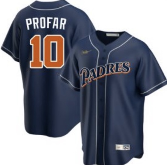 Personalized Men’s San Diego Padres #10 Jurickson Profar 2022 Navy Flex Base Jersey