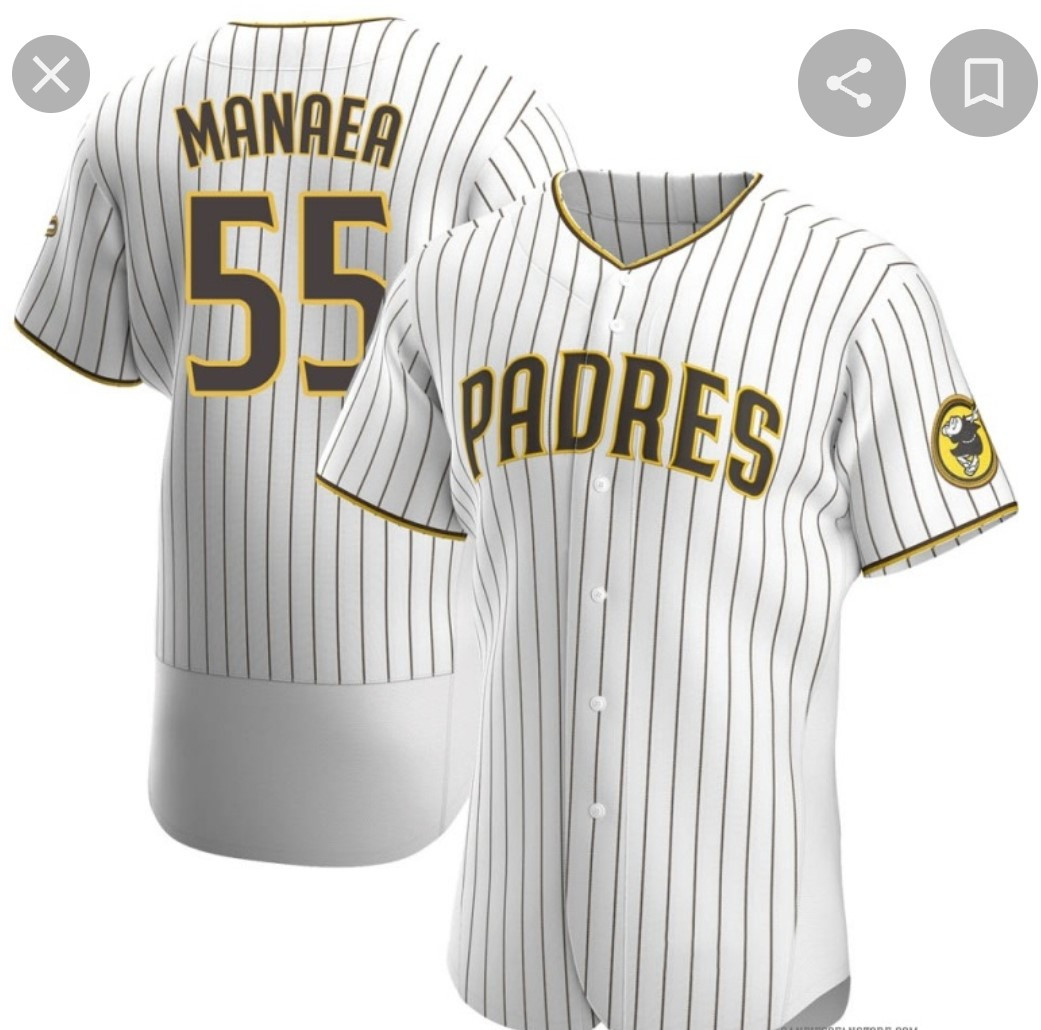 Personalized Men’s San Diego Padres #55 Sean Manaea White Flex Base Stitched Jersey