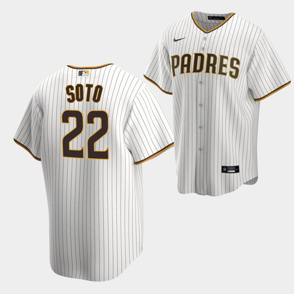 Personalized Men’s San Diego Padres #22 Juan Soto White Cool Base Stitched Baseball Jersey