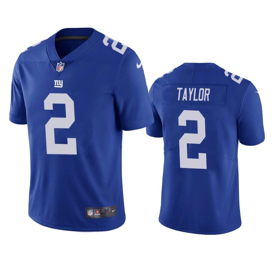 Personalized Men’s New York Giants #2 Tyrod Taylor Royal Untouchable Limited Stitched Jersey