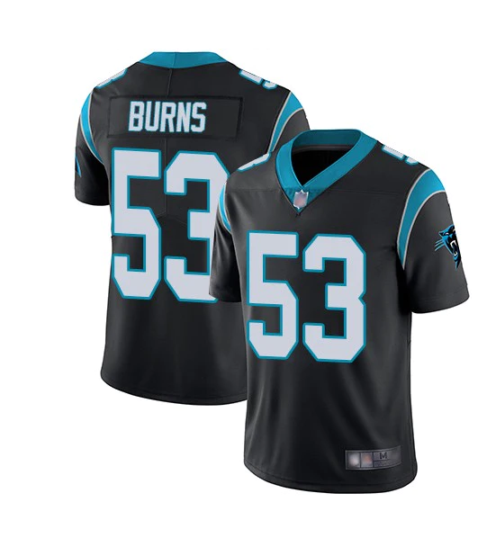 Personalized Men’s Carolina Panthers #53 Brian Burns Black Untouchable Limited Stitched Jersey