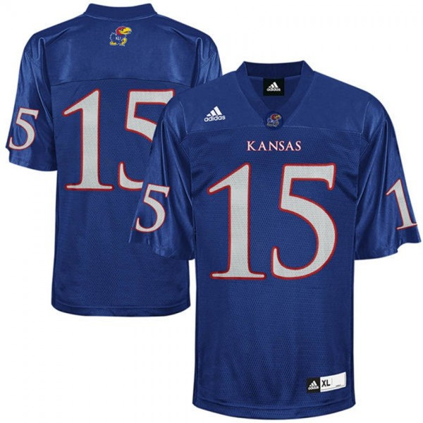 Personalized Men’s Kansas Jayhawks #15 Royal Blue Stitched Jersey