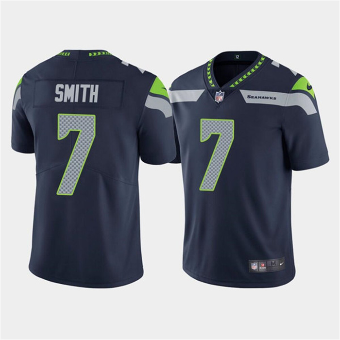 Personalized Men’s Seattle Seahawks #7 Geno Smith Navy Untouchable Limited Stitched Jersey