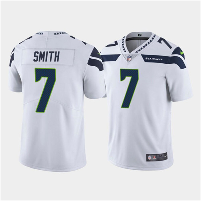 Personalized Men’s Seattle Seahawks #7 Geno Smith White Untouchable Limited Stitched Jersey
