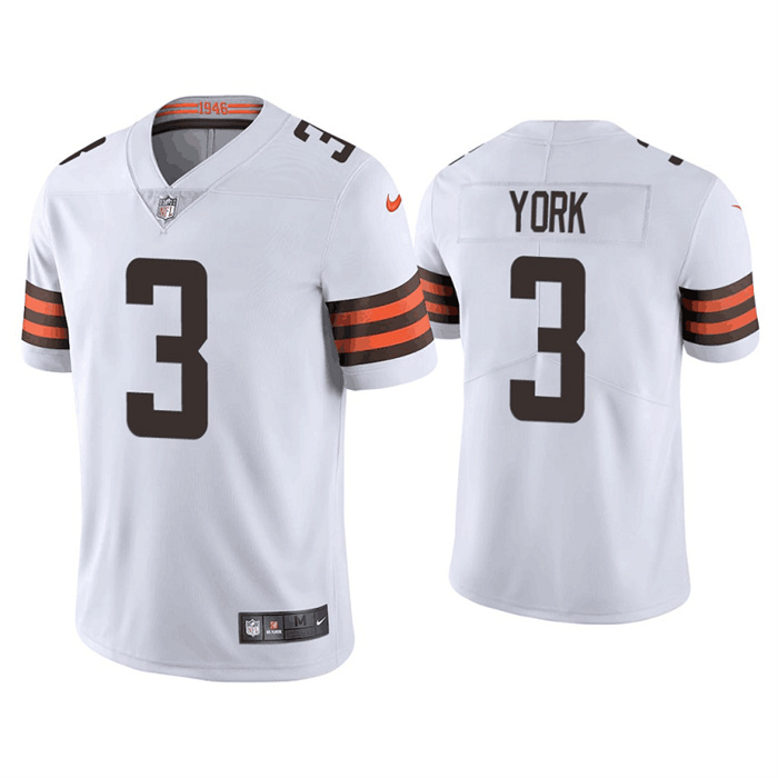 Personalized Men’s Cleveland Browns #3 Cade York White Untouchable Limited Stitched Jersey