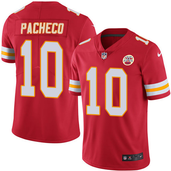 Personalized Men’s Kansas City Chiefs #10 Isiah Pacheco Red Untouchable Limited Stitched Football Jersey