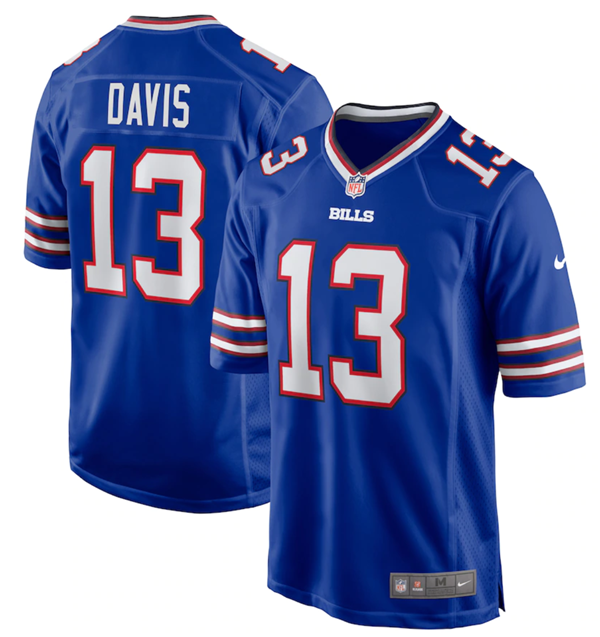 Personalized Men’s Buffalo Bills #13 Gabe Davis Royal Stitched Game Jersey