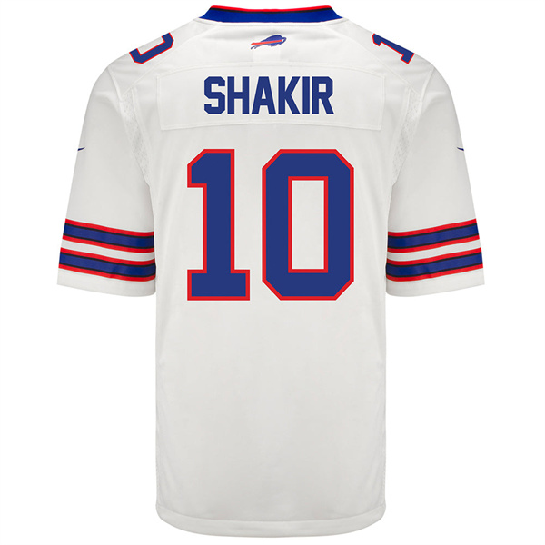 Personalized Men’s Buffalo Bills #10 Khalil Shakir White Limited Jersey