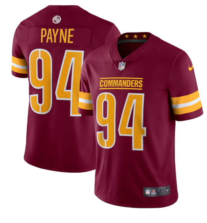 Personalized Men’s Washington Commanders #94 Da’Ron Payne 2022 Burgundy Limited Stitched Jersey