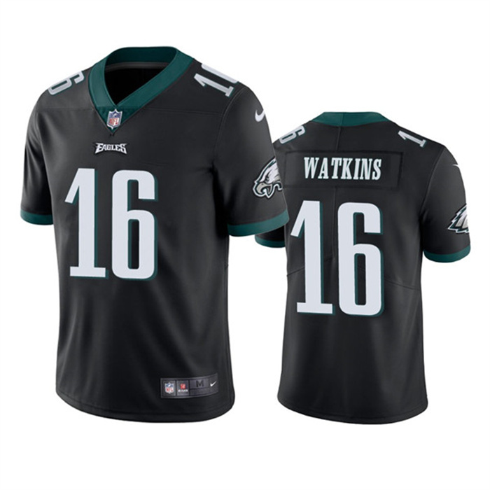 Personalized Men’s Philadelphia Eagles #16 Quez Watkins 2022 Black Untouchable Limited Stitched Jersey