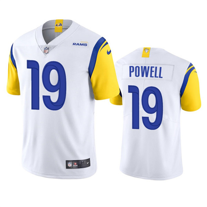 Personalized Men’s Los Angeles Rams #19 Brandon Powell White Untouchable Limited Stitched Football Jersey