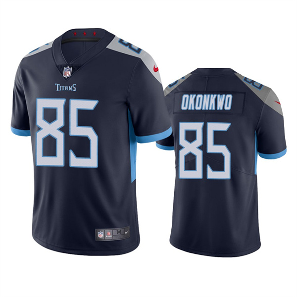 Personalized Men’s Tennessee Titans #85 Chig Okonkwo Navy Untouchable Stitched Jersey