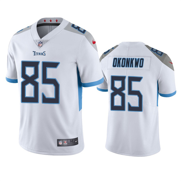 Personalized Men’s Tennessee Titans #85 Chig Okonkwo White Untouchable Stitched Jersey