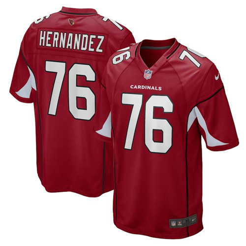 Personalized Men’s Arizona Cardinals #76 Will Hernandez Red Stitched Game Jersey