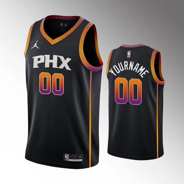 Personalized Men’s Phoenix Suns Active Player Black Stitched Jersey