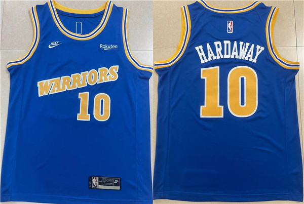 Personalized Men’s Golden State Warriors #10 Tim Hardaway Royal Stitched Jersey