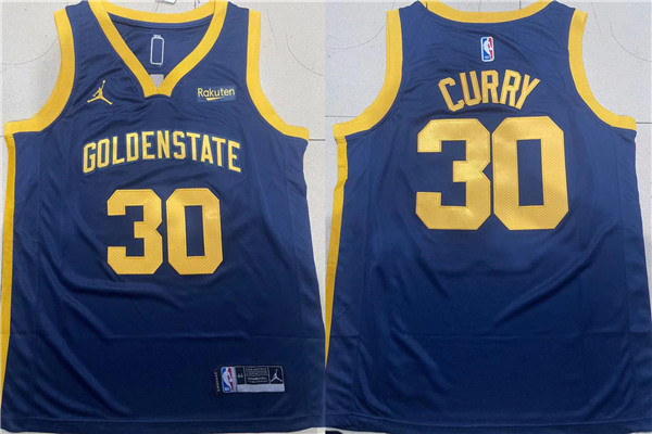 Personalized Men’s Golden State Warriors #30 Stephen Curry Navy Stitched Jersey
