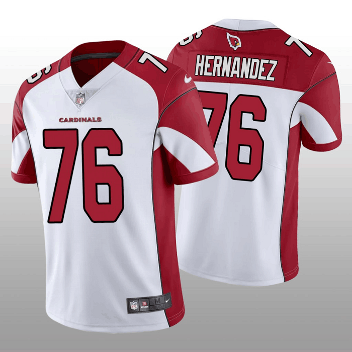 Personalized Men’s Arizona Cardinals #76 Will Hernandez White Red Untouchable Stitched Football Jersey
