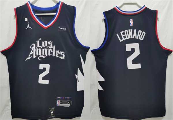 Personalized Men’s Los Angeles Clippers #2 Kawhi Leonard Black Stitched Jersey