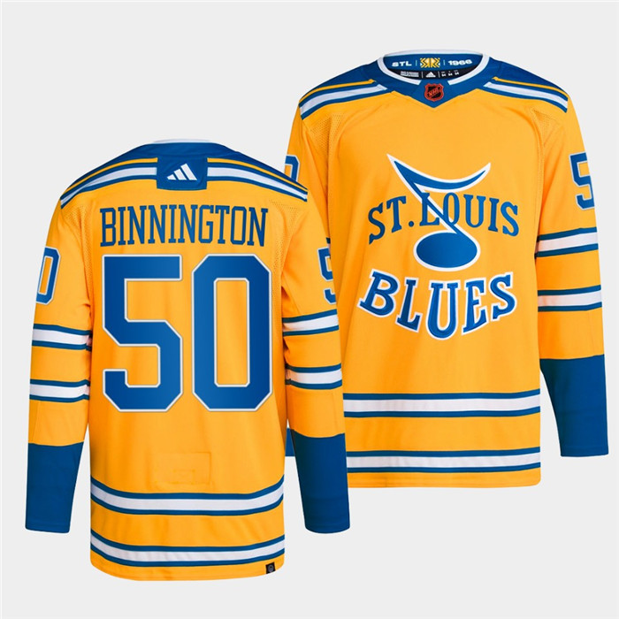 Personalized Men’s St. Louis Blues #55 Colton Parayko Yellow 2022-23 Reverse Retro Stitched Jersey