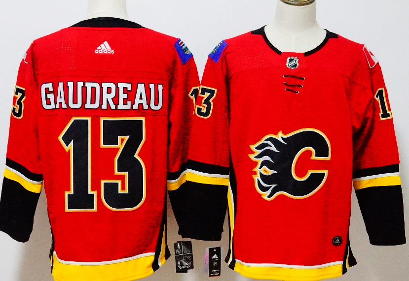 Personalized Men’s Johnny Gaudreau Red Calgary Flames Drift Fashion Jersey