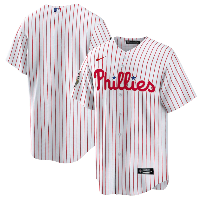 Personalized Men’s Philadelphia Phillies Blank White 2022 World Series Cool Base Stitched Baseball Jersey