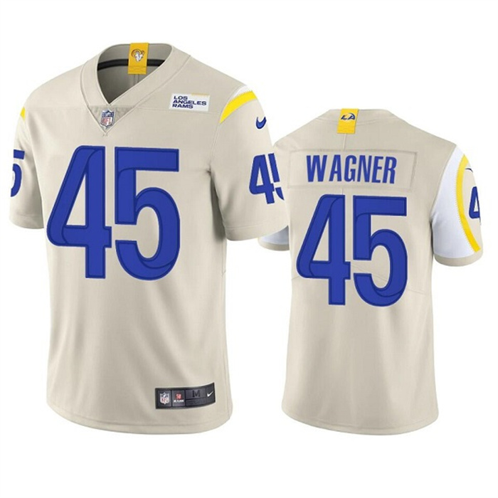 Personalized Men’s Los Angeles Rams #45 Bobby Wagner Bone Untouchable Limited Stitched Football Jersey