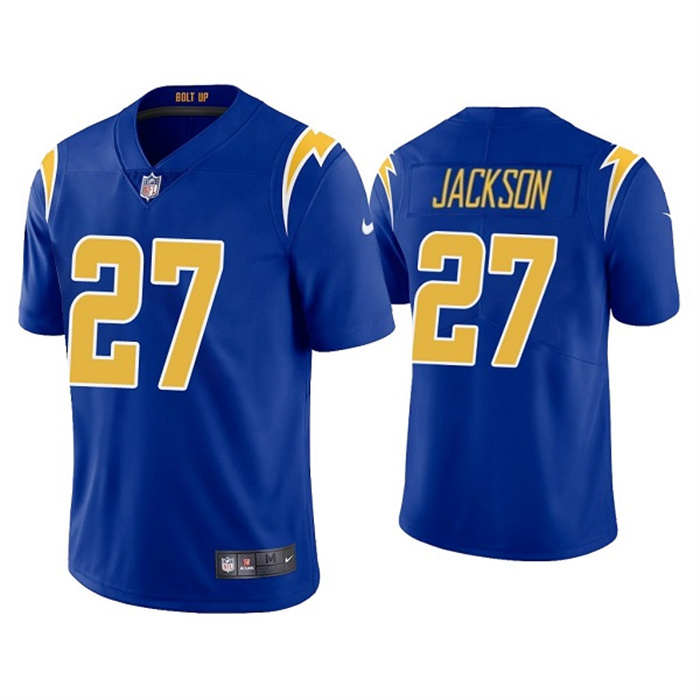 Personalized Men’s Los Angeles Chargers #27 J.C. Jackson Royal Untouchable Limited Stitched Jersey