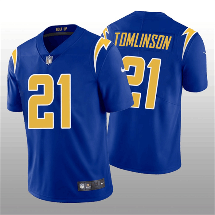 Personalized Men’s Los Angeles Chargers #21 LaDainian Tomlinson Royal Untouchable Limited Stitched Jersey